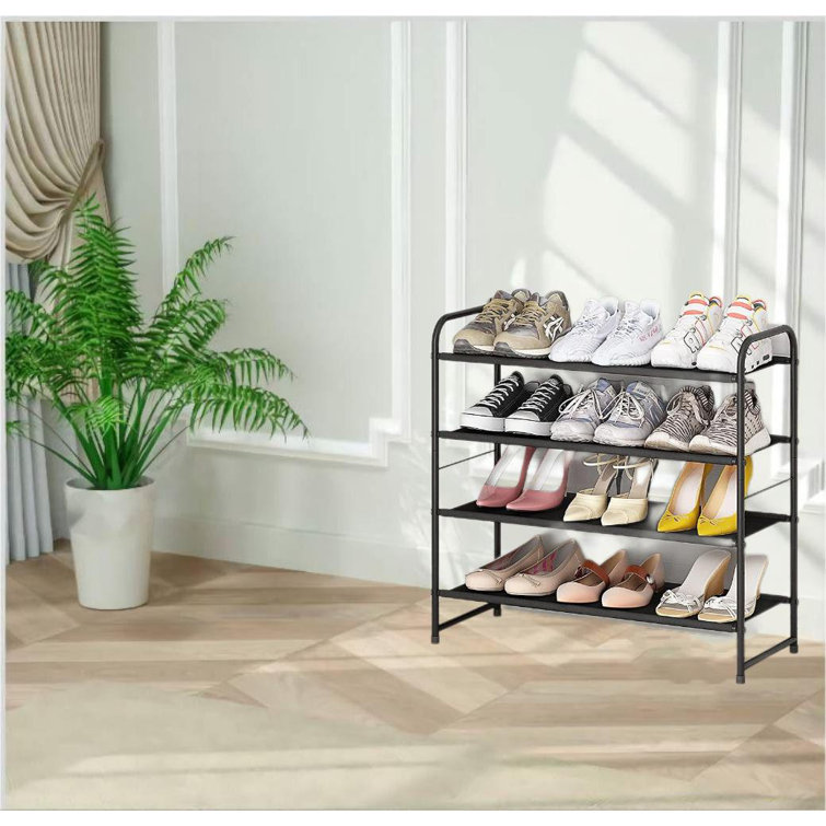 16 Pair Stackable Shoe Rack